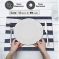 thumbnail image 4 of Ruvanti Placemats 100% Cotton 13x19 inch, Dining Table Placemats Set of 6, Modern Place Mats for Dining Table Décor, Kitchen & Table Linens, Coffee Mat for Christmas Dinners – Watermelon, 4 of 8