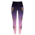 thumbnail image 5 of Arlun Gradient Colors Leggings for Women 2026 Fashion Mardi Gras Printed Casual Lift Leggings Lightweight Comfy Sport Workout Gym Bottomwear Carnival Yoga Pants Purple XL, 5 of 5