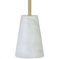 thumbnail image 2 of Evelyn&Zoe Killian 25.5" Modern Marble and Metal Table Lamp with White Drum Fabric Shade, 2 of 7