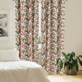 thumbnail image 2 of Ambesonne Floral Curtains, Vintage Natural Vibrant, Pair of 28"x95", Multicolor, 2 of 5