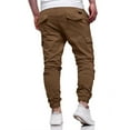 thumbnail image 3 of Resicozy Men's Hiking Cargo Pants Joggers Slim Fit Stretch Lightweight Casual Work Pants with Pockets Elastic Drawstring Waist Khaki 2XL, 3 of 5