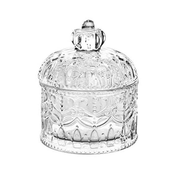 Candy glass jar with lid, candy jars, decorative cookie bowl, vintage candy jar, storage jars, candy bowl for party, wedding