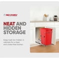 thumbnail image 6 of Rev-A-Shelf RV-12KD-16C-S Single 35 Quart Sliding Pullout Trash Bin, Red, 6 of 10