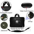 thumbnail image 2 of LSS 8-10.2 inch Neoprene Laptop Sleeve Bag Carrying Case with Handle and Adjustable Shoulder Strap - Ying Yang Black, 2 of 3
