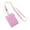 Pink, variant on 7829 Business Credit Card ID Badge Coin Purse Holder Neck Strap Lanyard Keychain