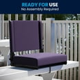 thumbnail image 6 of Flash Furniture Set of 2 Grandstand Comfort Seats by Flash - 500 lb. Rated Lightweight Stadium Chair with Handle & Ultra-Padded Seat, Dark Purple, 6 of 14