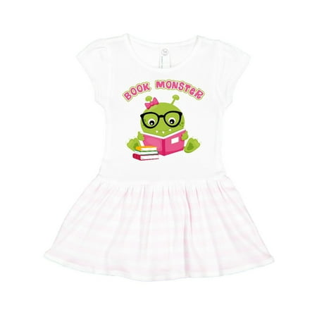 

Inktastic Book Monster Girl Gift Toddler Girl Dress