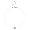 thumbnail image 1 of Collier Zircon pour Femmes, Pendentif en Alliage, Faux Cristal, Collier Ras du Cou, 1 of 10