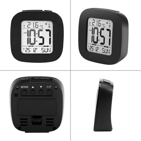 clock digital mini alarm snooze backlight temperature desk calendar table baldr qiilu lcd travel