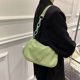 thumbnail image 2 of Bolso de hombro de cadena de nailon sólido para mujer a la moda (verde) Likrtyny Para estrenar, 2 of 8