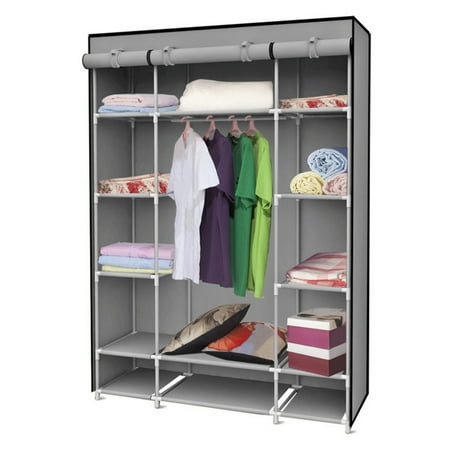 - Sunbeam Storage Closet with Shelving, Grey