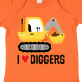 thumbnail image 4 of Inktastic Construction Truck I Love Diggers Boys or Girls Baby Bodysuit, 4 of 5