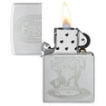 thumbnail image 3 of Zippo Lighter: Swing Dancing Couple, Engraved - Satin Chrome 48728, 3 of 6