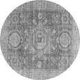 thumbnail image 1 of Ahgly Company Indoor Round Abstract Gray Modern Area Rugs, 8' Round, 1 of 4