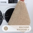 thumbnail image 6 of Smiry Microfiber Bathroom Rugs 2 Piece Set, Soft Non-Slip Absorbent Bath Mat And U-Shaped Toilet Contour Rug (24"x20"+30"x20", Beige), 6 of 6