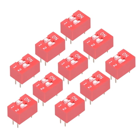 Commutateurs 50 Pcs Rouge DIP Switch 1 Positions For Circuit