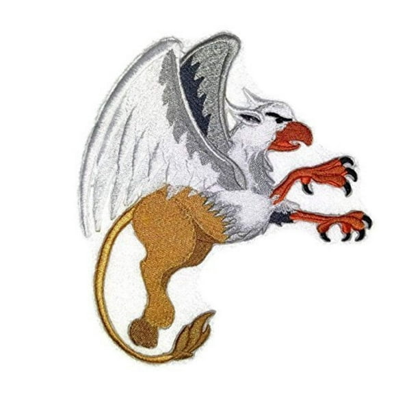 Custom Griffin Dragon Embroidery Iron On/Sew Patch [7" X 5.7"]