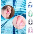 thumbnail image 4 of GIXUSIL Waterproof Silicone Swimming Nose Clip Plugs Earplugs for Adults Children Age 7+ (4 Pack)Multi-Color, 4 of 6