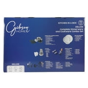 Gibson Home Stainless Steel Cookware Set, Pots and Pans with Dinnerware, Bakeware, and Utensils, 72-Piece