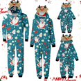 thumbnail image 1 of Matching Family Christmas Pajamas (Blue) - Cartoon Santa Claus Christmas Pjs for Family Family-oriented Family Matching Outfits, Perfect for Christmas Morning & Family Photos, 1 of 5