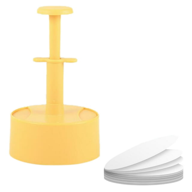 asddcavvf Lightweight And Convenient Round Hamburger Patties Household Kitchen Manual Non Stick Meat Mini Cookie Plunger