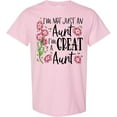 thumbnail image 3 of Inktastic I'm Not Just an Aunt, I'm a Great Aunt Flowers T-Shirt, 3 of 5