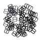thumbnail image 4 of 100 Correa Deslizadores Ajustador Para Corsé Liguero Bikini Plata / Negro - Negro, 25mm #9 Control deslizante de 10 mm x 8 mm Sunnimix broches de la correa del sujetador, 4 of 4