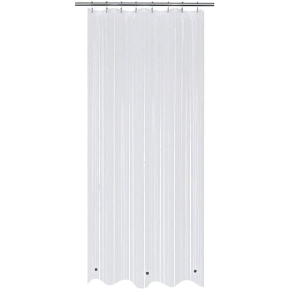 48x78 Stall Shower Curtain Liner with 3 Magnets Clear PEVA 8G Thick & Heavy Duty Plastic Shower Curtain for Bathroom, Waterproof, 48 x 78 inches, Clear