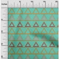 thumbnail image 2 of oneOone Polyester Spandex Sea Green Fabric Geometric Diy Clothing Quilting Fabric Print Fabric By Yard 56 Inch Wide, 2 of 4