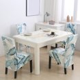 thumbnail image 4 of Large Dining Chair Covers,XL Stretch Printed Chair Protector Universal Removable Washable Anti-Dust Modern Spandex Chair Slipcovers for Kitchen Hotel Wedding-6 Pcs-B, 4 of 9