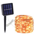thumbnail image 3 of Monstrate Cadena de luz de jardín de alambre de cobre de energía Solar de patio IP55 cadena de lámpara de decoración impermeable Jardín y Patio TYPE1 32m, 3 of 6
