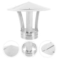 thumbnail image 4 of Capuchon de Cheminée en Acier Inoxydable Robuste, Capot de Conduit de Pluie, Couvercle d'Aération, 2 Pcs pour la Maison, 4 of 9