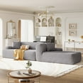 thumbnail image 5 of Miekor Furniture Modern Large L-Shape Modular Sectional Sofa for Living Room, Bedroom, Salon, 2 Piece Free Combination, Simplified Style 56AAE, 5 of 9