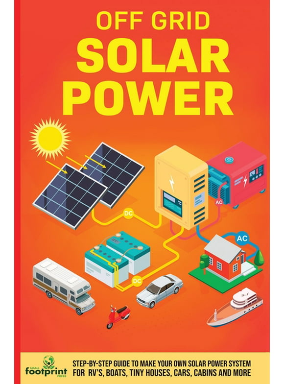Off Grid Solar Power: Step-By-Step Guide to Make Your Own Solar Power System For RV's, Boats, Tiny Houses, Cars, Cabins and More in as Little as 30 Days (Paperback)