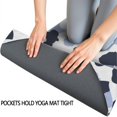 thumbnail image 3 of Blue and Dark Blue Leopard Pattern Hot Yoga Mat Towel Non Slip for Hot Yoga - Quick-Drying Yoga Mat Cover with 4 Corner Pockets with Travel Bag - Hot Yoga Towel Non Slip 74"x26", 3 of 6