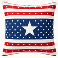 thumbnail image 4 of AHGQT 4th of July Patriotic Throw Pillow Covers 18"x18", Memorial Day Independence Day Red Stripe Blue Star Outdoor Cushion Cases, Polyester Outdoor Pillow Case for Sofa Couch,1PCS, 4 of 8