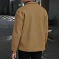 thumbnail image 5 of Gytharion Mens Button Down Jackets Winter Soft Cozy Lapel Wool Blend Coat Fashion Casual Long Sleeve Warm Outerwear for Men, 5 of 9