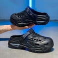 thumbnail image 5 of AJGRHE Unisex Classic Perforated Clogs | Arch Support Sandals | Garden Shoes - Lightweight EVA Slip-On Sneakers for Garden, Beach, Quick-Dry Machine Washable Comfort Slides Black 42-43, 5 of 9