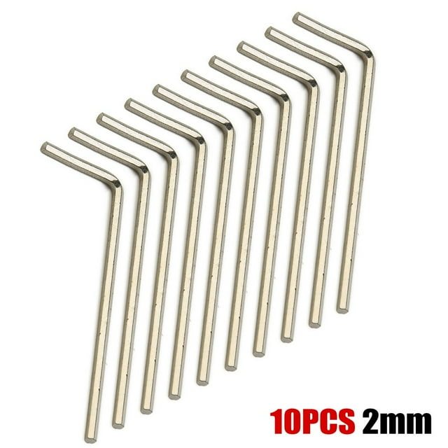10 Pcs Clé Hexagonale en L, Clé Hexagonale Optionnelle 1.5-6Mm 2Mm