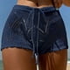 thumbnail image 3 of Jumpingount Pantalones cortos de playa para niñas para looks de verano a la moda Pantalones cortos de playa sexis de verano para mujeres Prendas para la parte inferior del cuerpo Blanco METRO, 3 of 6