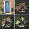 thumbnail image 4 of Couronne d'Automne pour la Porte d'Entrée Couronne d'Automne Couronne 18 Pouces Orange Hortensia Rouge Couronne Couronne Fait à la Main Couronne Couronne de Ferme Couronne de Hello, 4 of 5