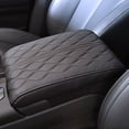 thumbnail image 5 of Leather Car Armrest Box Pad Car Center Console Cover - Armrest Box Mat, Memory Foam Leather Armrest Cover For Car, SUV/Truck/Vehicle Armrest Mat, 5 of 6