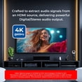 thumbnail image 4 of OREI HDMI UltraHD 4K @ 60Hz Audio Extractor Converter - SPDIF + 3.5mm Output (HDA-912), 4 of 10