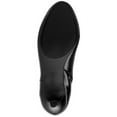 thumbnail image 4 of KAREN SCOTT Womens Black Goring Wide Calf Comfort Hanna Round Toe Stiletto Zip-Up Dress Boots 6.5 M WC, 4 of 4