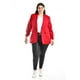 thumbnail image 5 of Blazer manga 3/4 Roman Fashion /Tallas Extras, 12255 (Rojo) rojo 42, 5 of 7