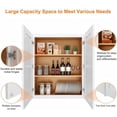 thumbnail image 7 of LUXEYARD 24 in W White Shaker Kitchen Wall Cabinet, 12 in D x 30 in H, 7 of 7