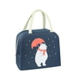 thumbnail image 2 of Insulated Picnic Carry Case Thermal Portable Cold Lunch Bag Bento Bag, 2 of 2
