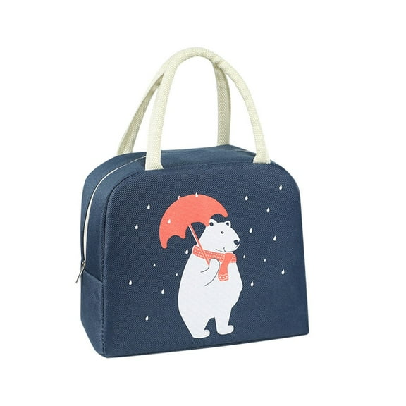 Vikakiooze 2022 Freezable lunch bag Cartoon Carry Case Thermal Portable Cold Lunch Bag Bento bag for Back-to School Fall savings