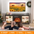 thumbnail image 6 of BREEZEHEAT 58-Inch Electric Fireplace TV Stand with 18-Inch Fireplace, Modern Entertainment Center, Black, 6 of 9