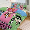 thumbnail image 6 of The Powerpuff Girls 3 Pieces Bedding Set 3D Printed Lightweight Bed Quilt Set Comforter Cover Set for Girls Kids Teens, 1 Quilt Cover 2 Pillowcases 79"x90", 6 of 8
